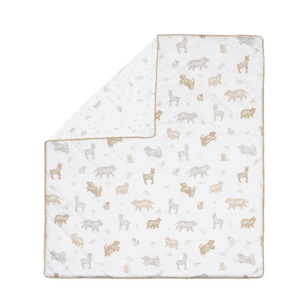 Lolli Living | Quilted Cot Comforter - Bosco Bear