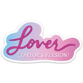 Lover (Taylor's Version) Vinyl Sticker by The Found