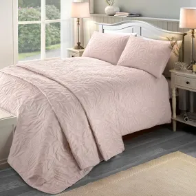 Luana Duvet Cover Set by Serene in Blush