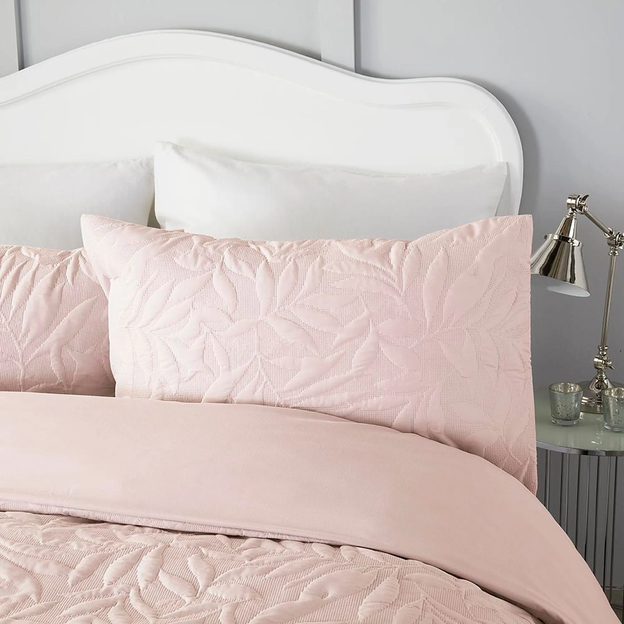 Luana Duvet Cover Set by Serene in Blush