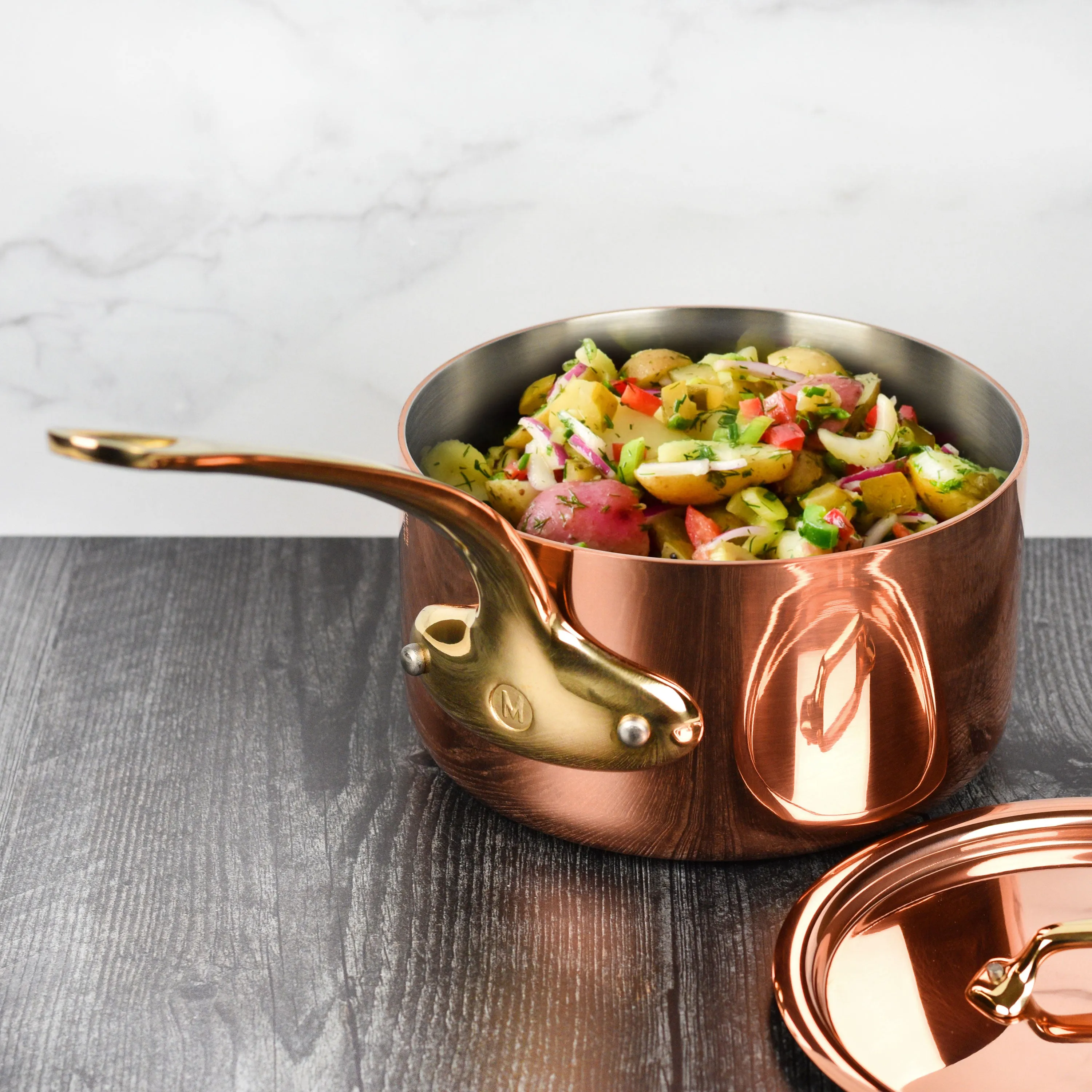 Mauviel M200B 1.9-quart Copper Saucepan