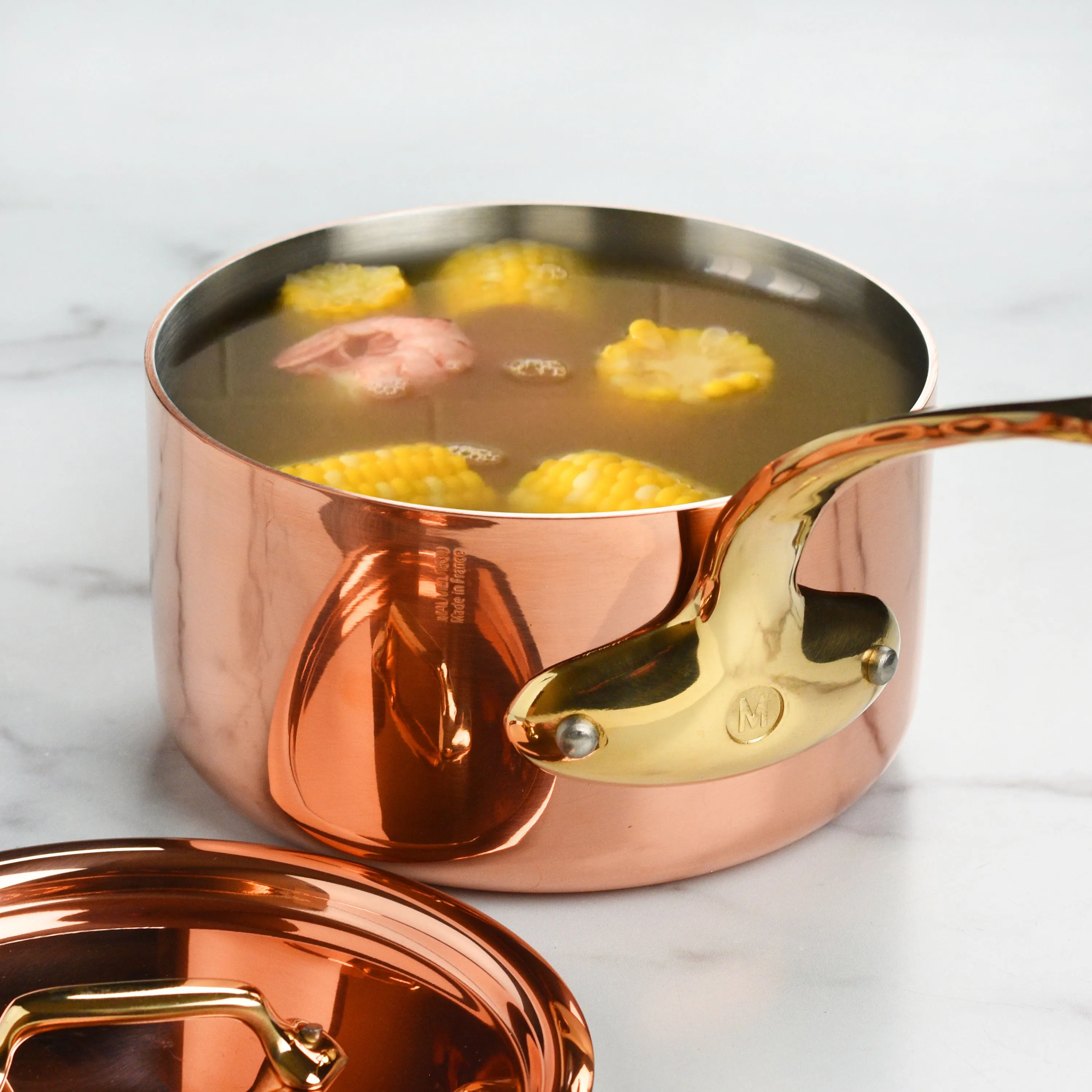 Mauviel M200B 3.3-quart Copper Saucepan