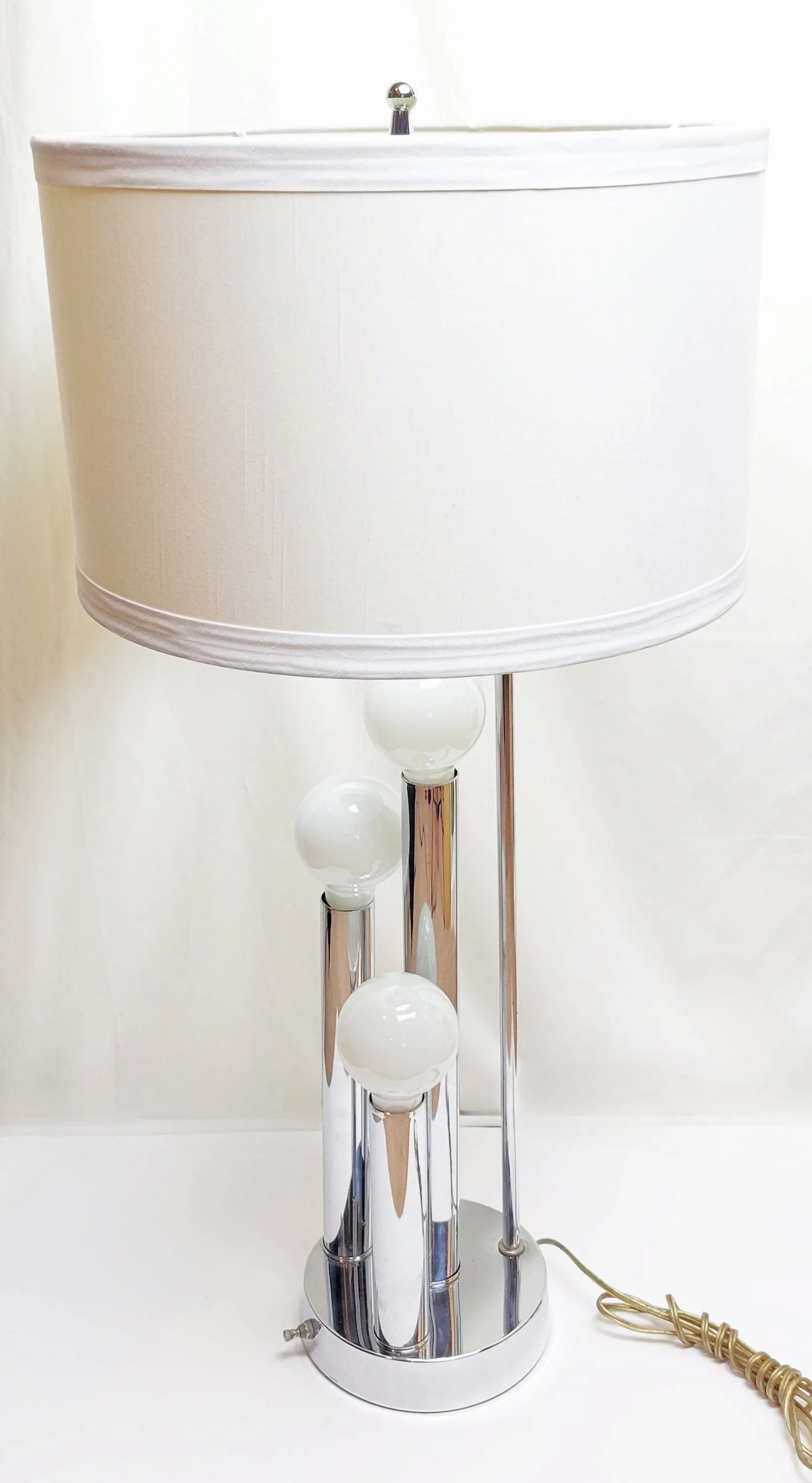 MCM Robert Sonneman Modernist 4 Pillar Tall Architectural Table Lamp 1960/70s