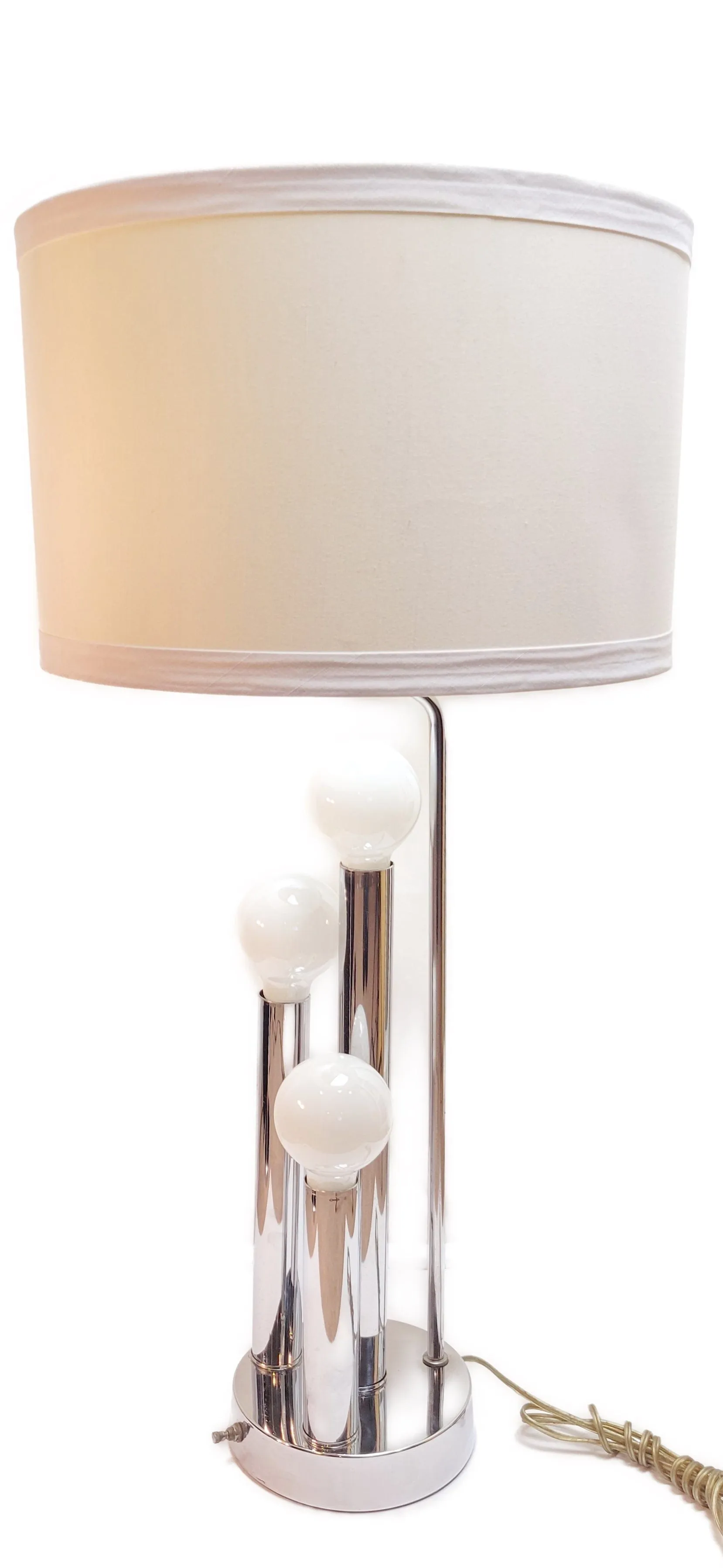 MCM Robert Sonneman Modernist 4 Pillar Tall Architectural Table Lamp 1960/70s