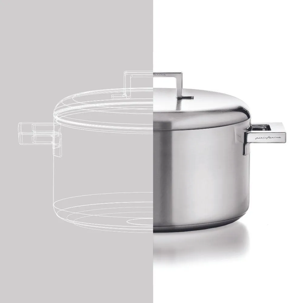 Mepra Stile by Pininfarina casserole two handles diam. 20 cm. stainless steel