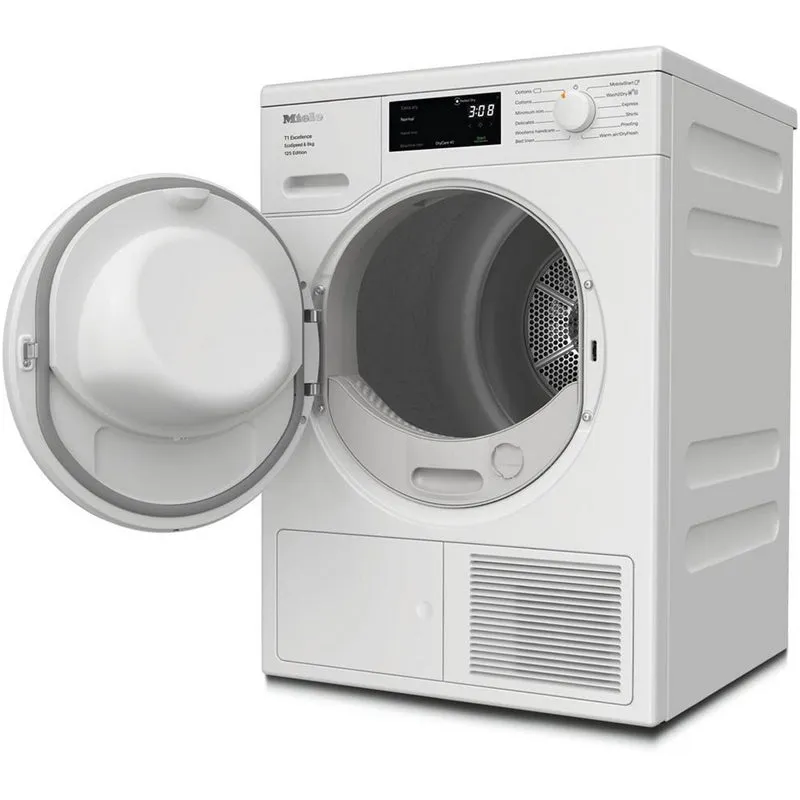 Miele TEC665WP 8kg Heat Pump Tumble Dryer Lotus White