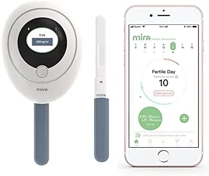 Mira Fertility Replacement Test Wands, Multiple Hormones Testing Options, 20 Individually Packaged, Single-Use