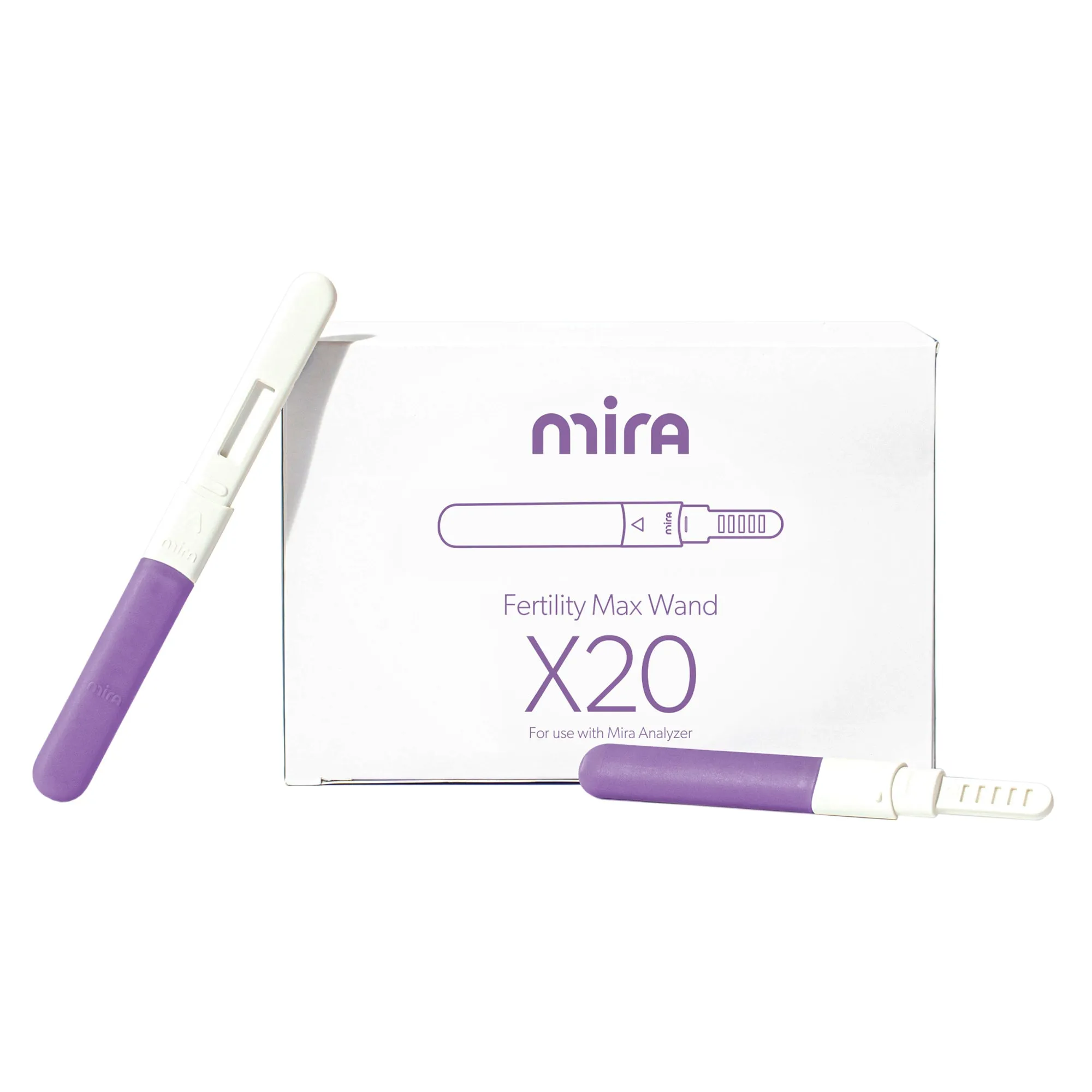 Mira Fertility Replacement Test Wands, Multiple Hormones Testing Options, 20 Individually Packaged, Single-Use