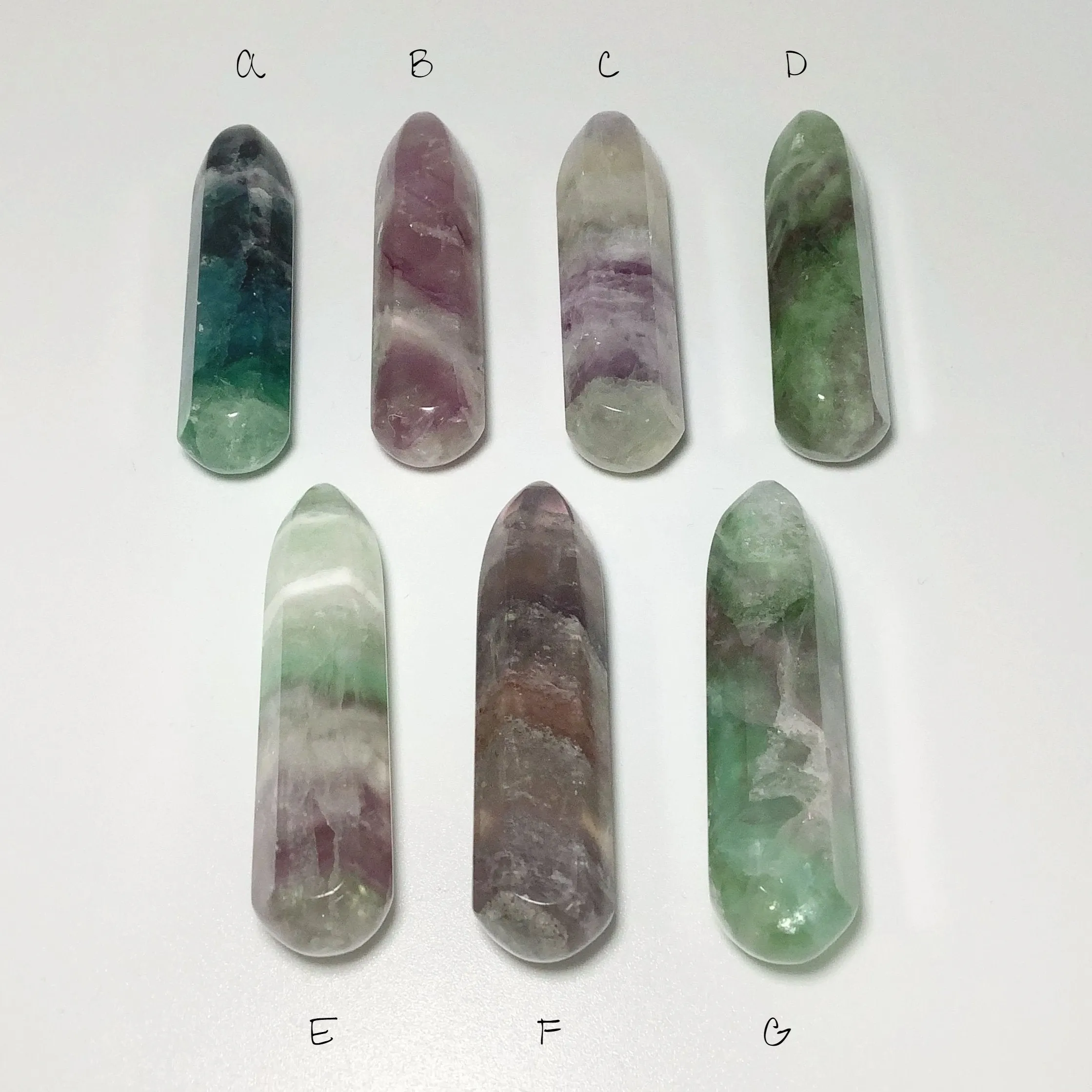 Mixed Fluorite Wand