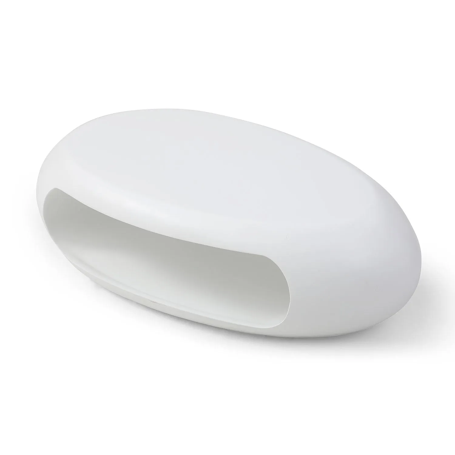 Modern Oval Fiberglass Coffee Table