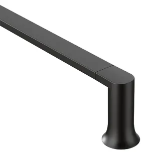 Moen Genta LX BH3824BL Towel Bar, 24 in L Rod, Zinc, Matte, Wall Mounting :CD  1: QUANTITY: 1