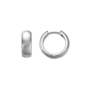 Mountz Collection 13.5 mm Huggie Earrings in Sterling Silver