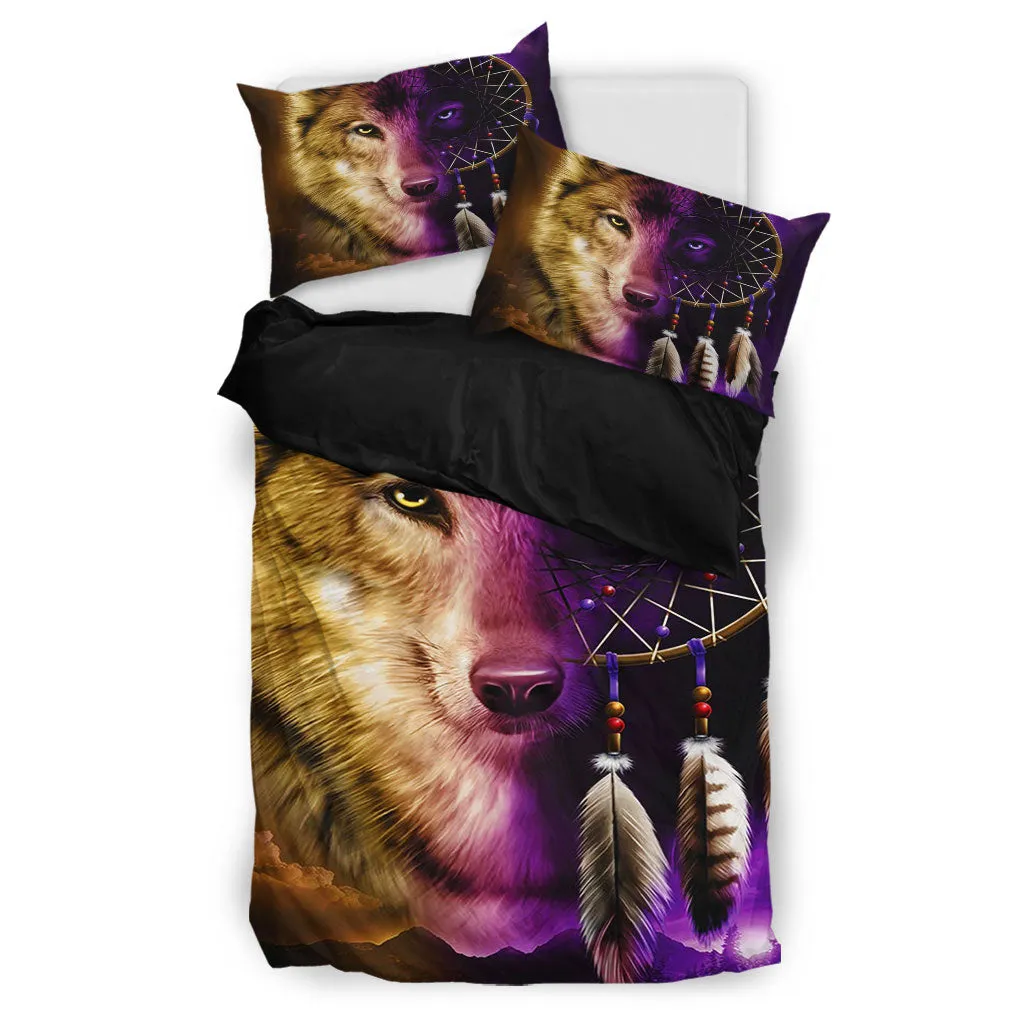 Native Two-Color Wolf Bedding Set WCS