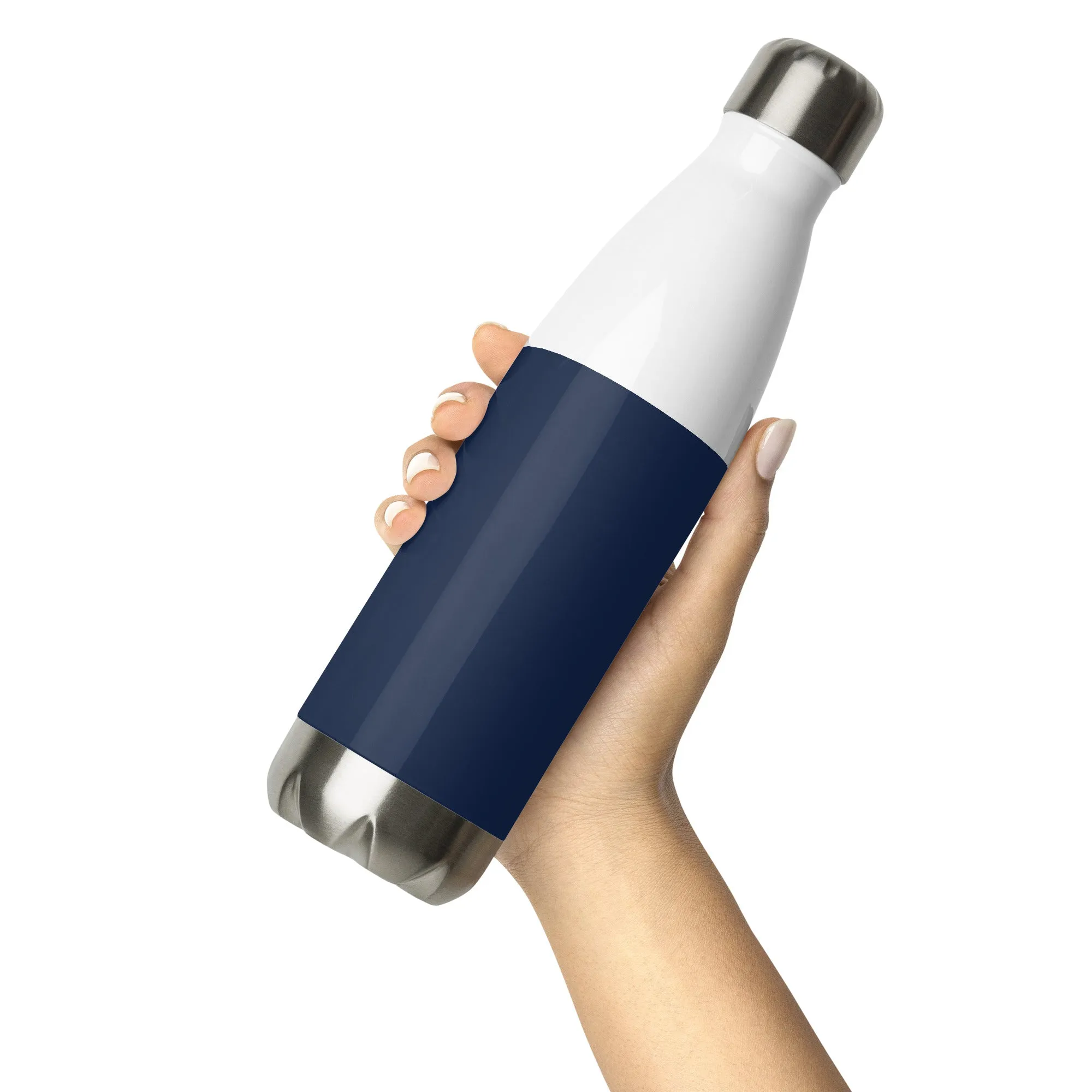 Navy Blue Stainless Steel Water Bottle