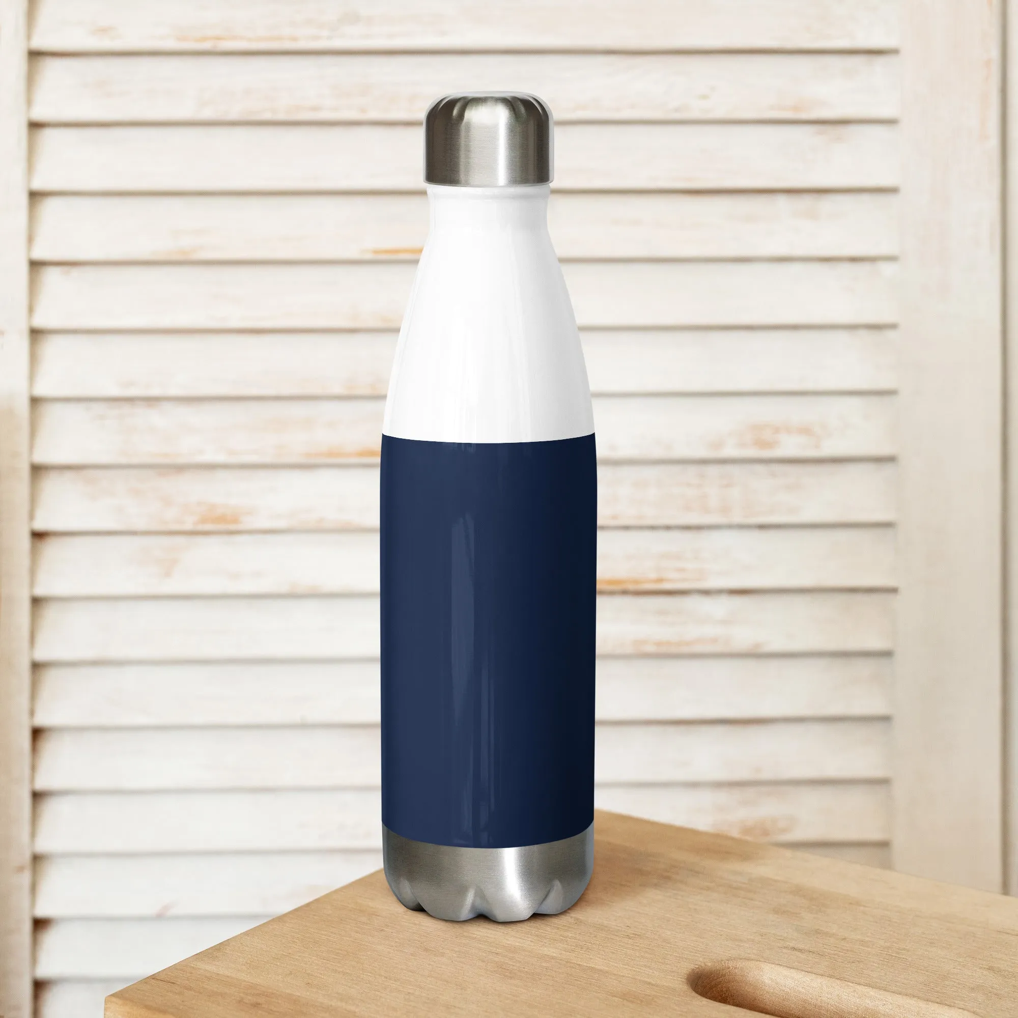 Navy Blue Stainless Steel Water Bottle