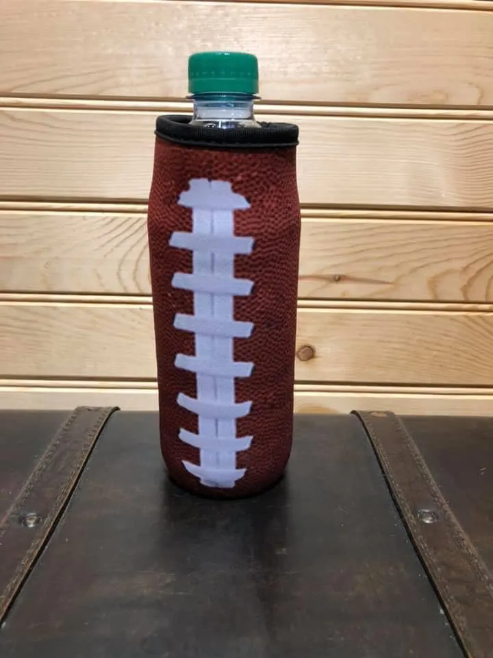 Neoprene Water Bottle Sleeve - Football