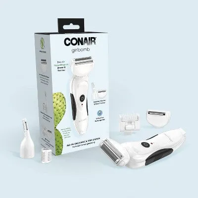 New - Conair Girlbomb All-in-One Shave & Trim System