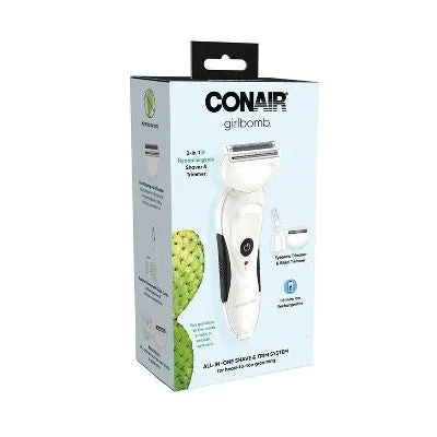 New - Conair Girlbomb All-in-One Shave & Trim System