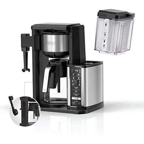 Ninja Specialty Coffee Maker, with 50 Oz Glass Carafe, Black and Stainless Steel Finish