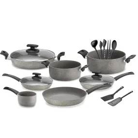 Olympia Rocker Aluminium Nonstick 16-Piece Cookware Set