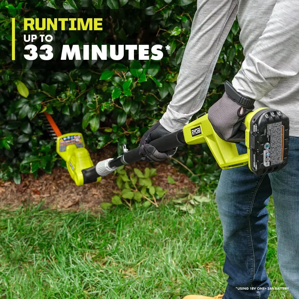 Open Box -  RYOBI ONE  18V 18in. Cordless Battery Pole Hedge Trimmer (Tool Only)