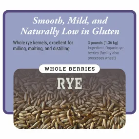 Organic Whole Rye Berries for Wholesale Distributors