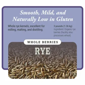 Organic Whole Rye Berries Wholesale