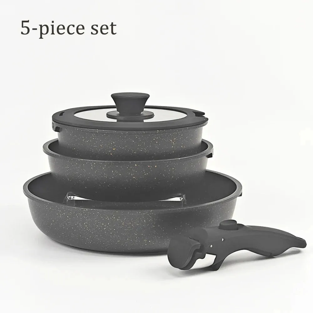 Oven-Safe Cookware with Removable Handles