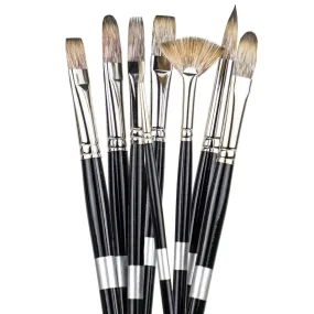 PANART MONGOOSE SYNTHETIC LH BRUSH SET R-14, FB-8,12,16