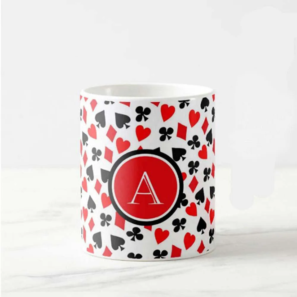 Personalized Coffee Tea Cups - Ace Hearts