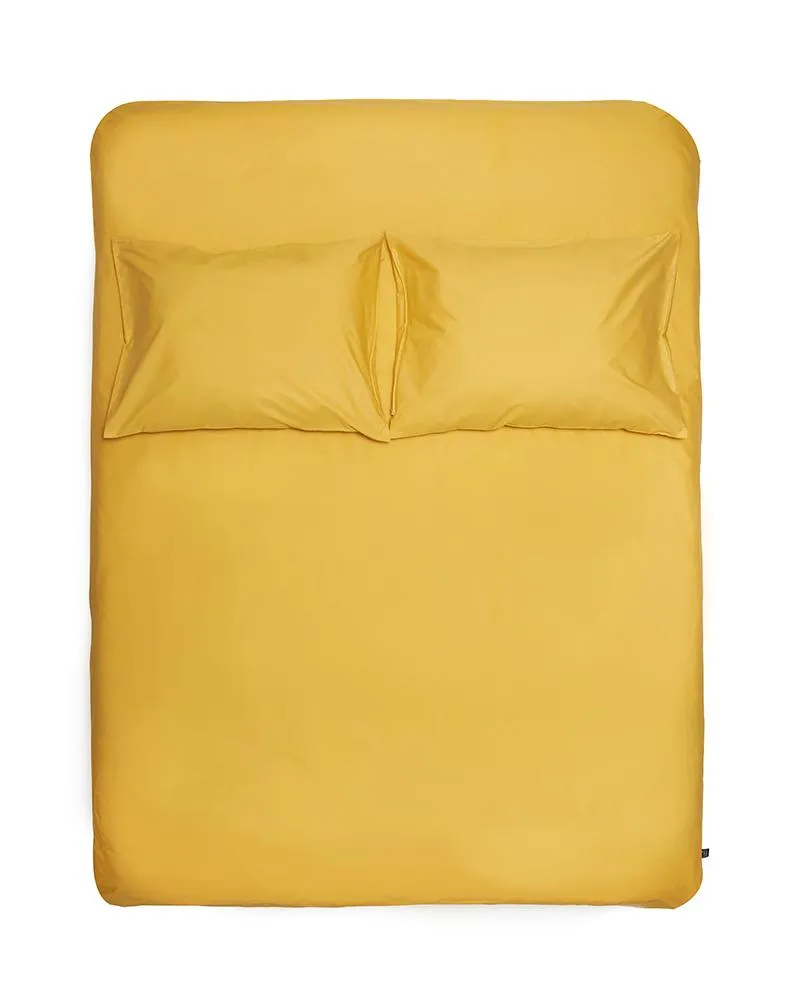 Pima Cotton Percale Bedding in Ocher Color