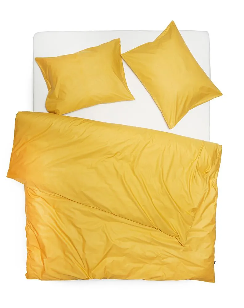 Pima Cotton Percale Bedding in Ocher Color