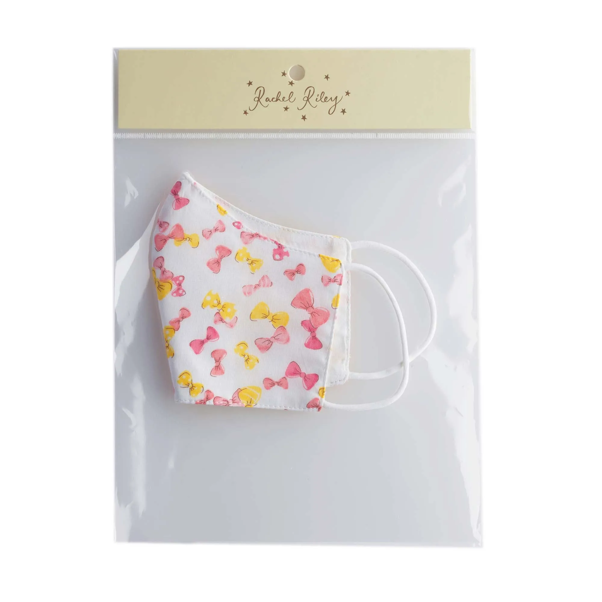 Pink Bow Print Face Mask, Children's