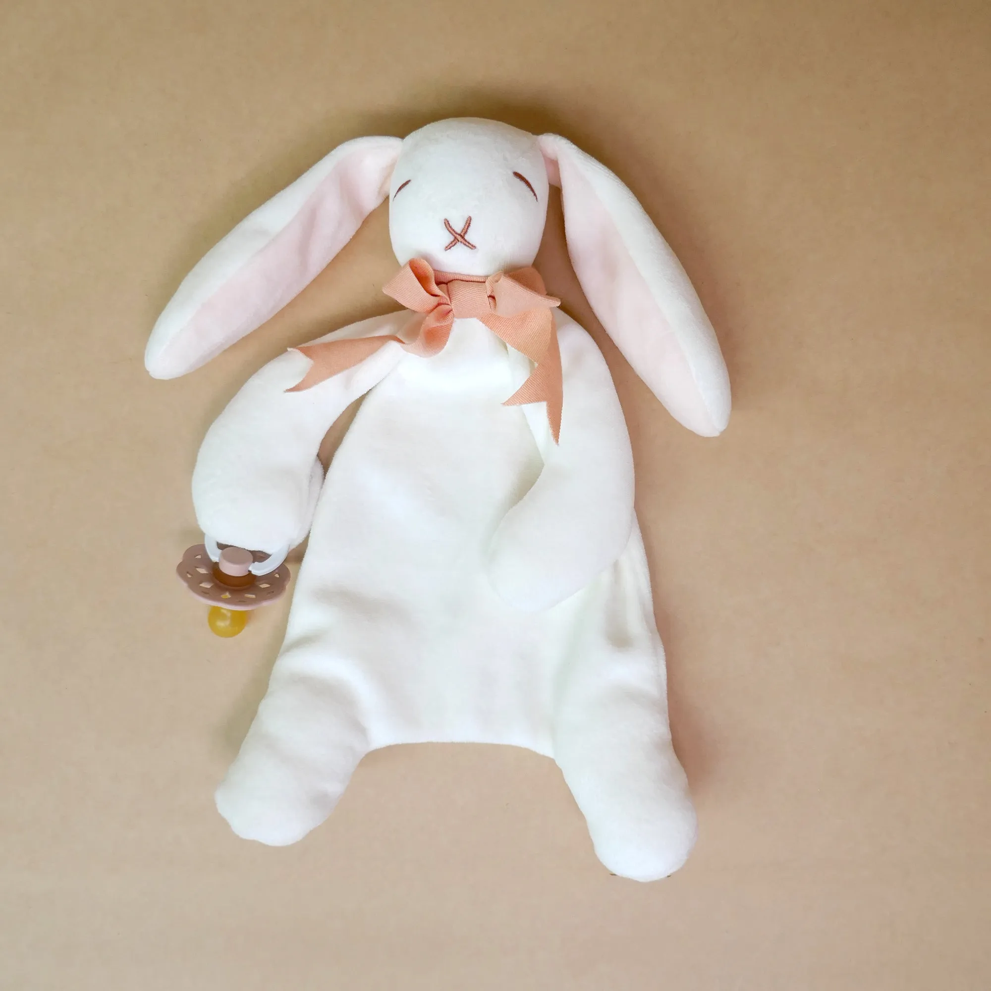 Pink Bunny Comforter Toy - Organic Cotton - Baby Gift Boxed - 30cm