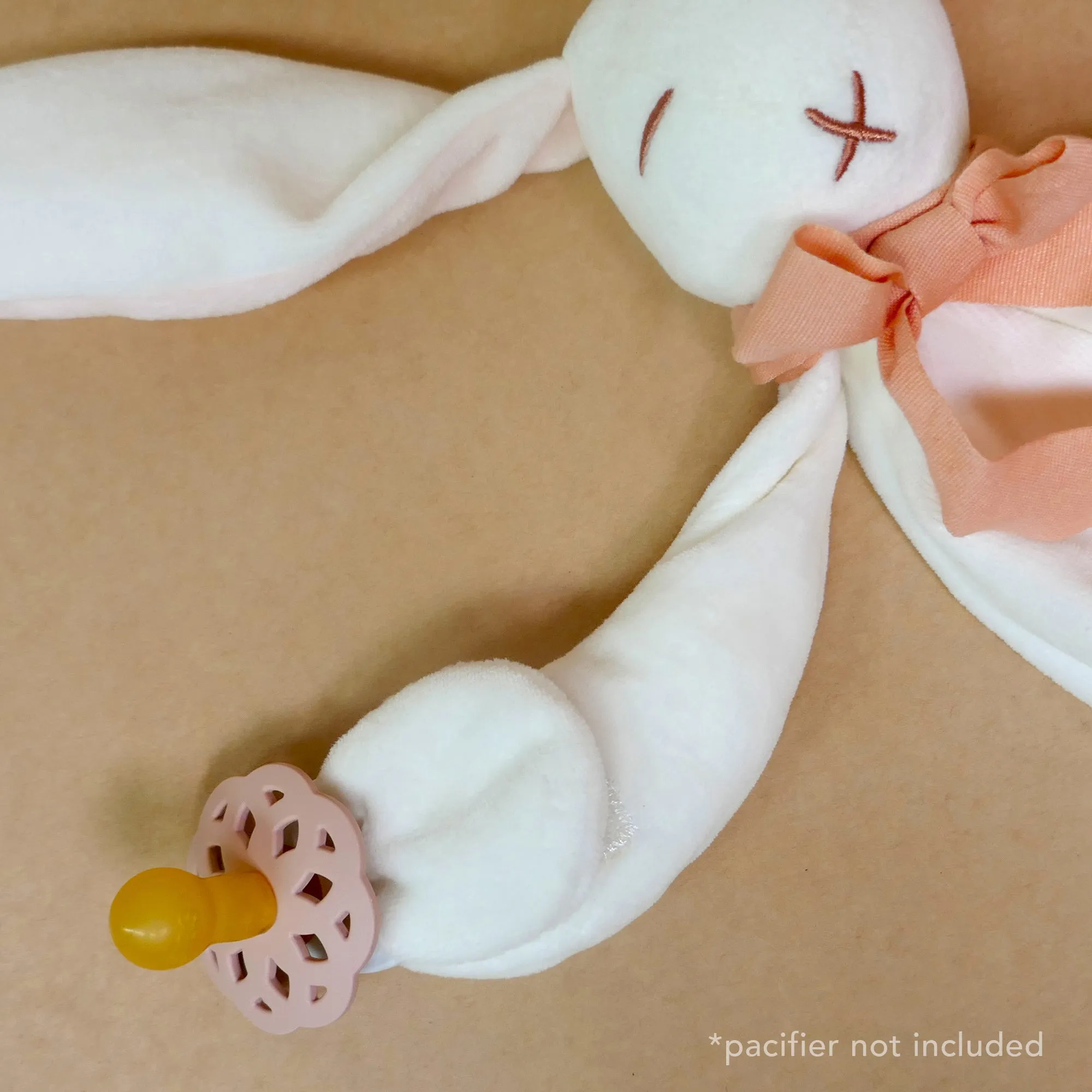 Pink Bunny Comforter Toy - Organic Cotton - Baby Gift Boxed - 30cm