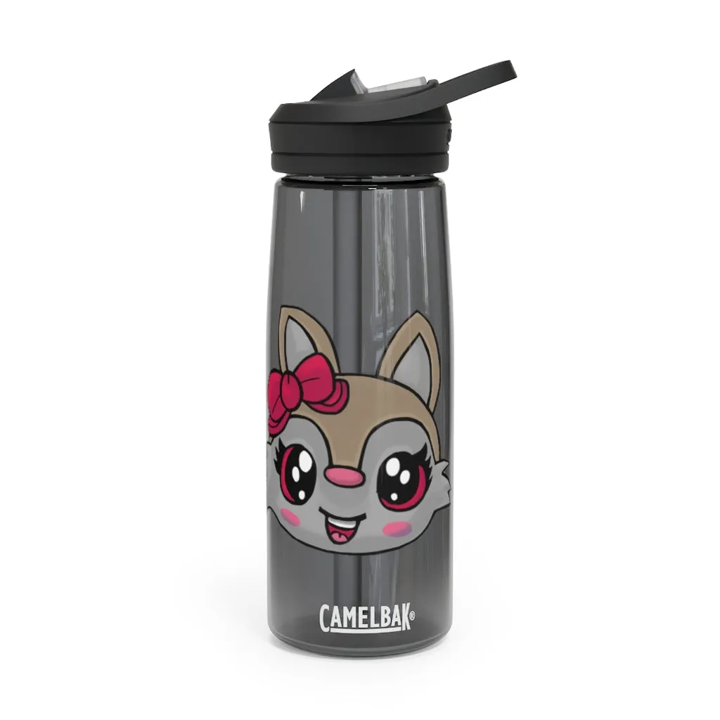 Pink Ribbon and Brown Kitty Head CamelBak Eddy®  Water Bottle, 20oz\25oz