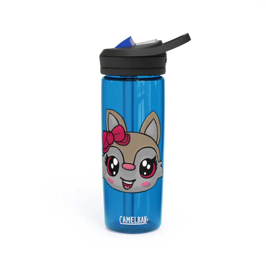 Pink Ribbon and Brown Kitty Head CamelBak Eddy®  Water Bottle, 20oz\25oz