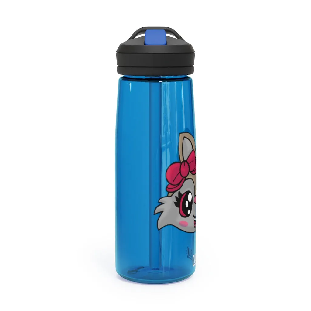 Pink Ribbon and Brown Kitty Head CamelBak Eddy®  Water Bottle, 20oz\25oz