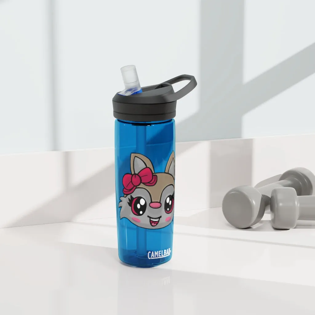 Pink Ribbon and Brown Kitty Head CamelBak Eddy®  Water Bottle, 20oz\25oz