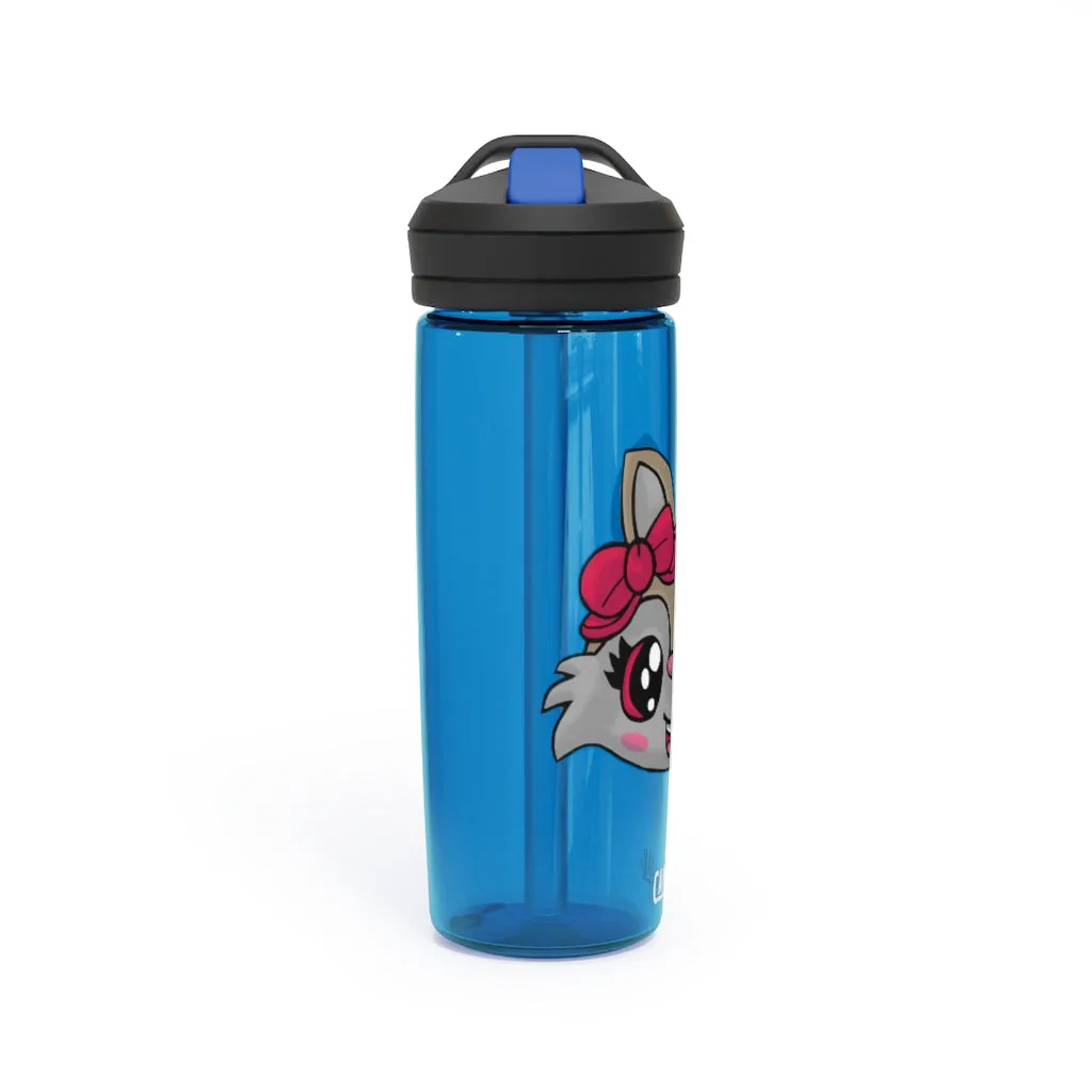 Pink Ribbon and Brown Kitty Head CamelBak Eddy®  Water Bottle, 20oz\25oz