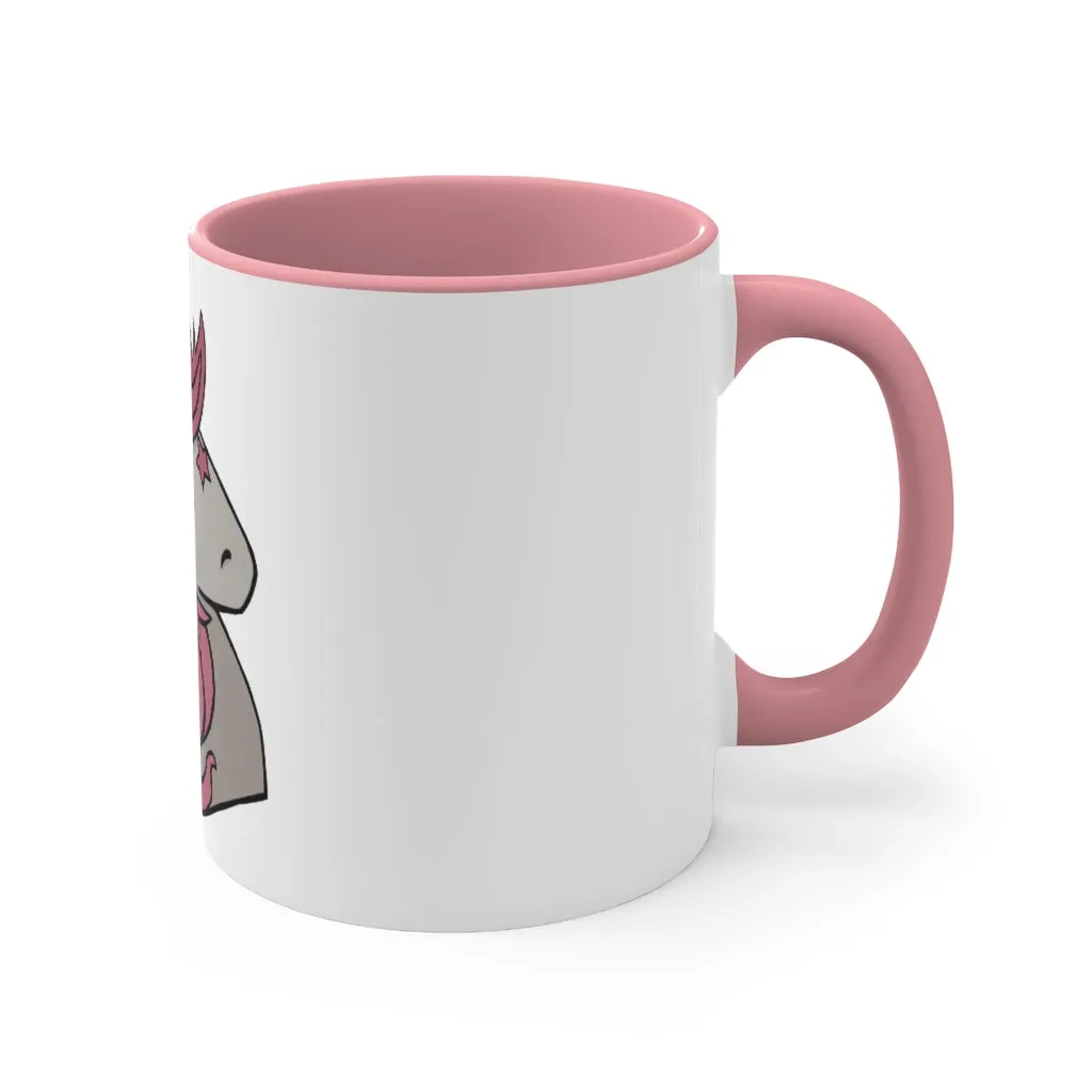 Pink Unicorn Accent Coffee Mug, 11oz