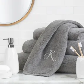 Plush Shadow Grey Towel Essentials Bundle (2 Wash   2 Hand   2 Bath Towels)