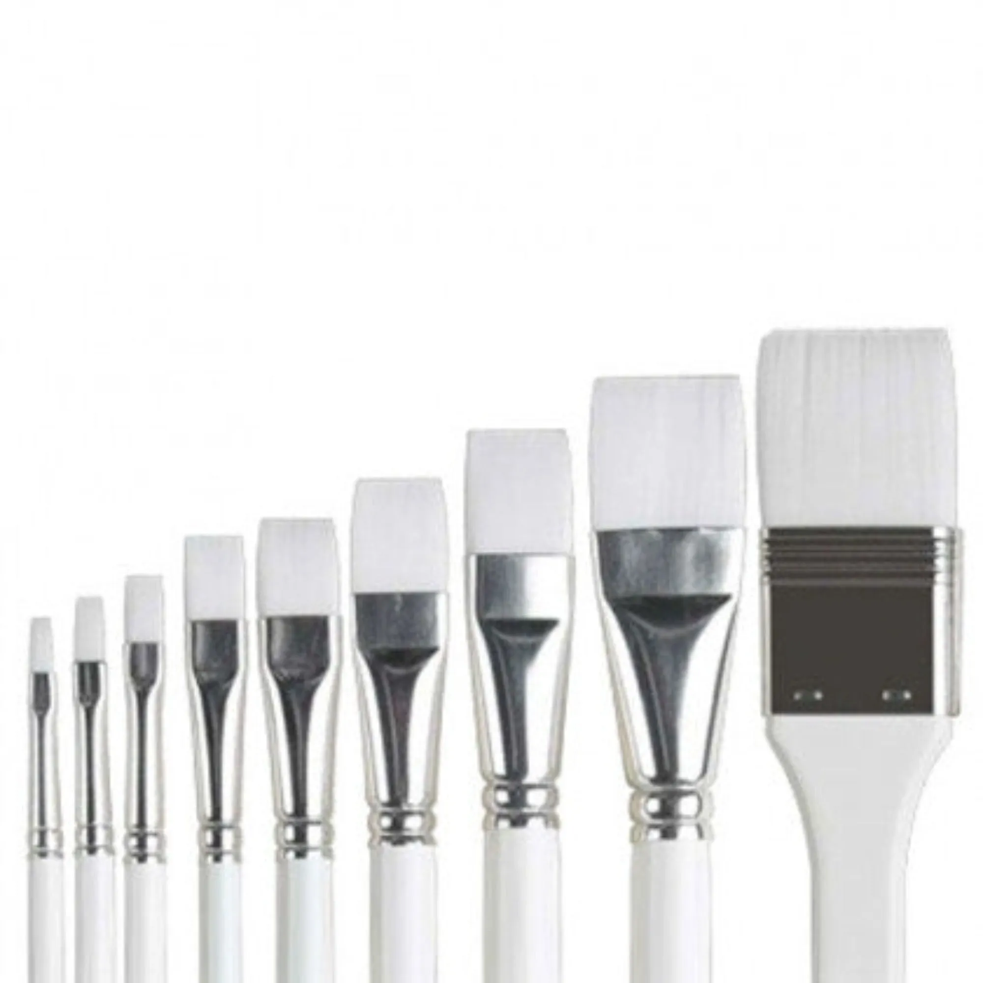 Pro Arte Polar Flat White Nylon Brush - Series 32