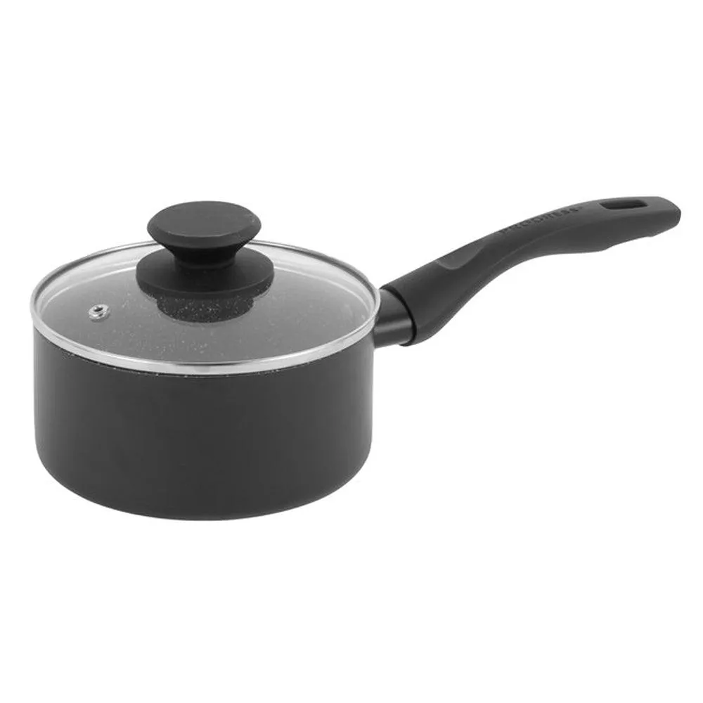 Progress Marble Ceramic Non Stick Saucepan with Lid | 20cm