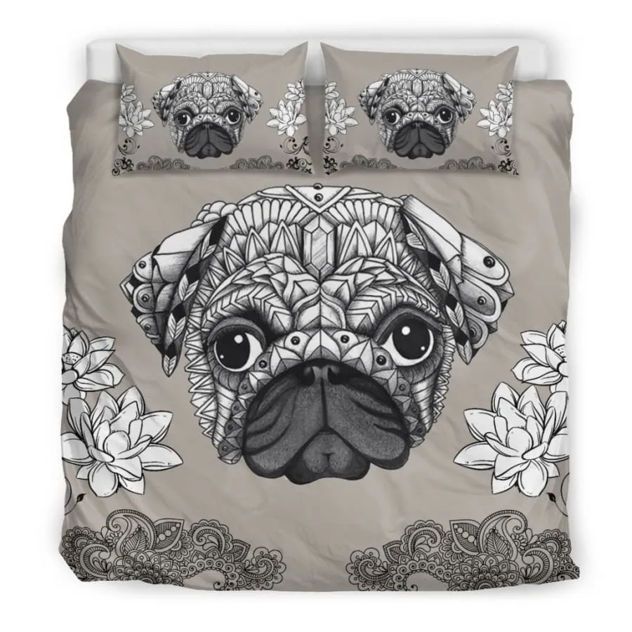 Pug Bedding Set| Pug Lover Bedding US King/Queen/Full/Twin Size