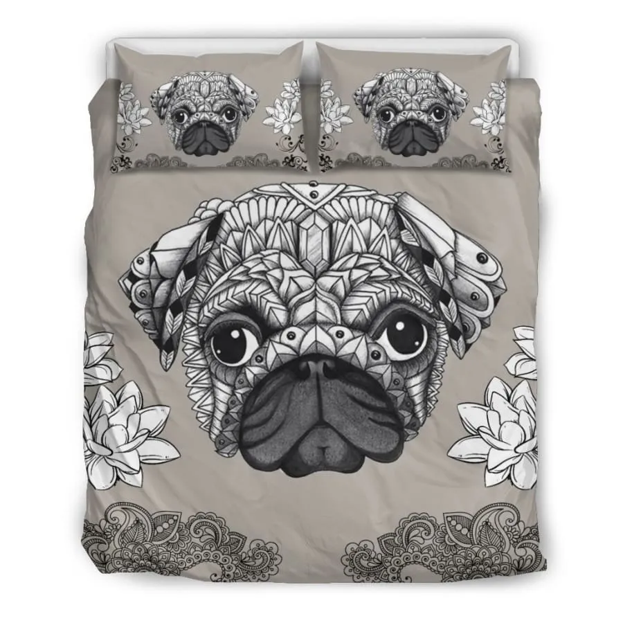 Pug Bedding Set| Pug Lover Bedding US King/Queen/Full/Twin Size