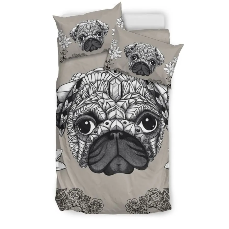 Pug Bedding Set| Pug Lover Bedding US King/Queen/Full/Twin Size