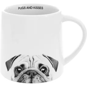 Pugs & Kisses 17 oz Mug