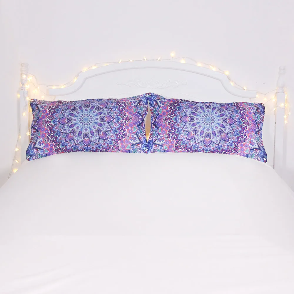 Purple red quilt cover set of four