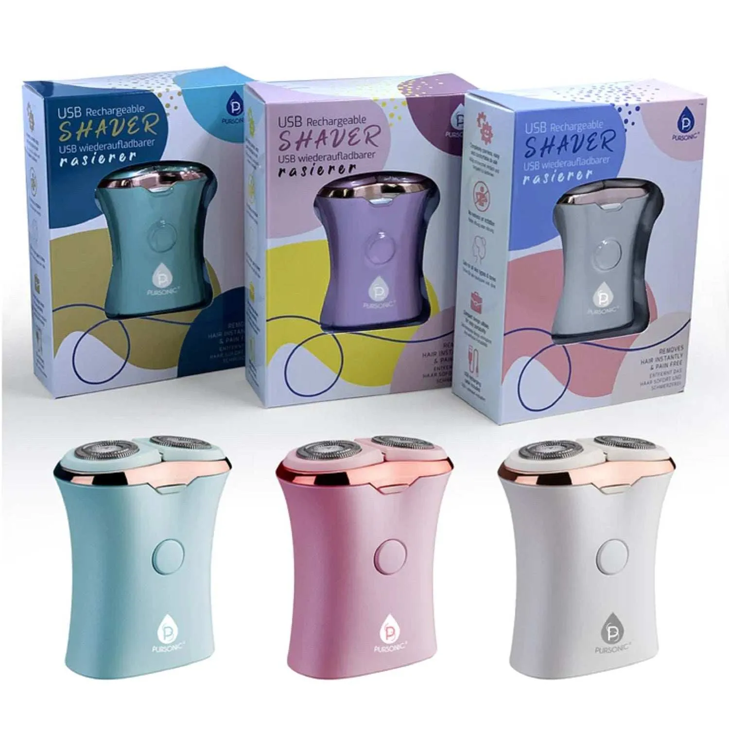 Pursonic Rechargeable USB Ladies Shaver